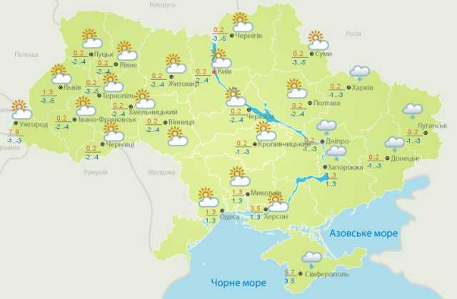 В очікуванні мокрого снігу: прогноз погоди на 20 листопада