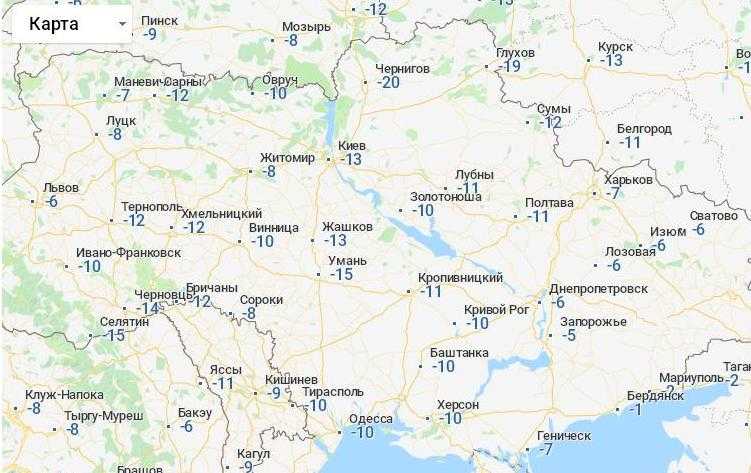 Прогноз погоди в Україні 9 січня 2019: температура повітря і ґрунту