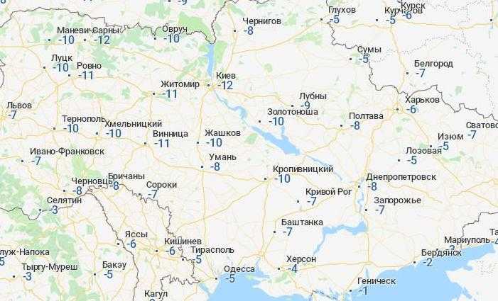 Прогноз погоди в Україні 10 січня 2019: температура повітря і ґрунту