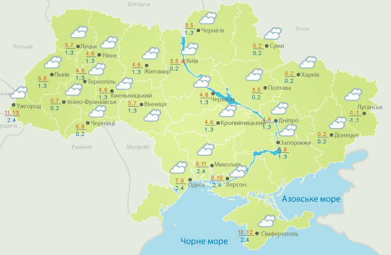 Прогноз погоди в Україні 3 лютого 2019: температура повітря і ґрунту