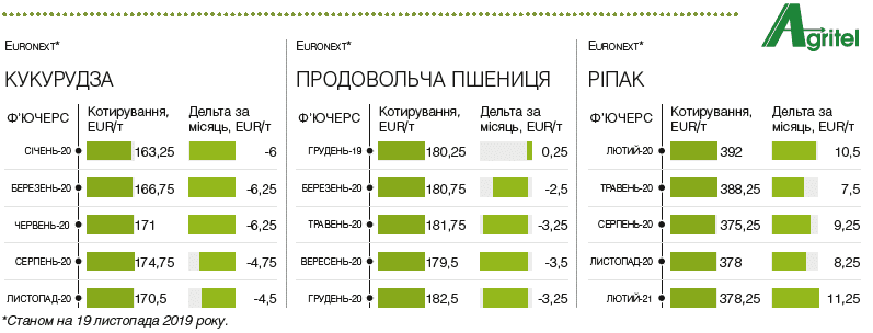 Експорт української кукрудзи в ЄС в 2019/2010 МР складе 21 млн т