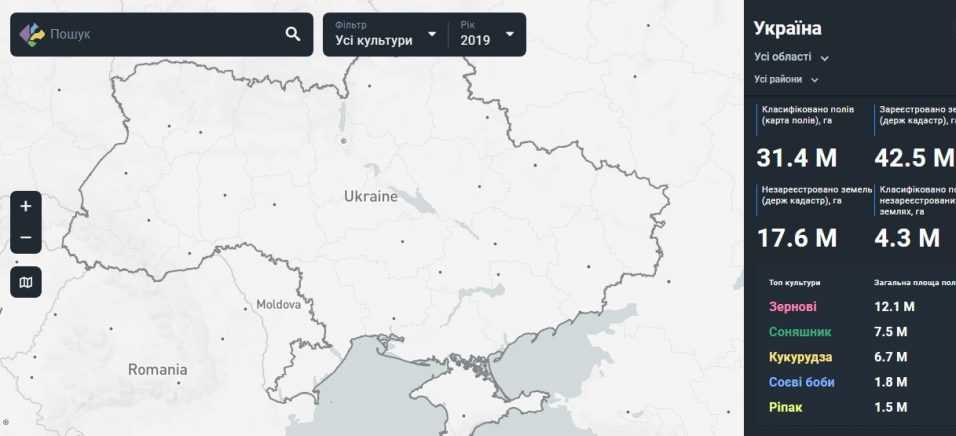 4,3 млн гектарів полів не зареєстровано у державному кадастрі
