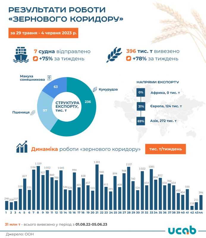 Млявий, але живий: експерти про роботу зернового коридору за тиждень