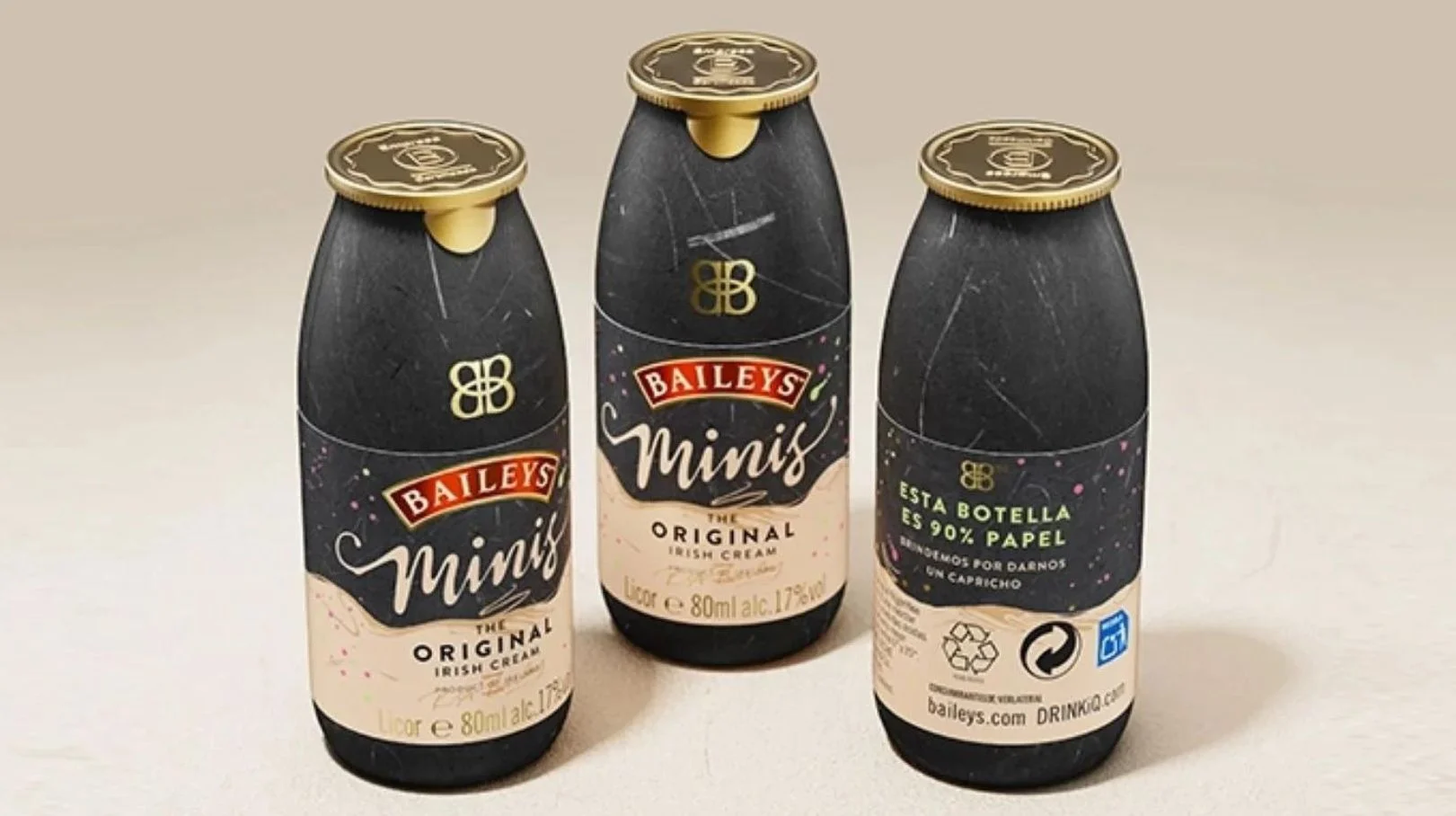 Diageo test papieren flessen voor Baileys