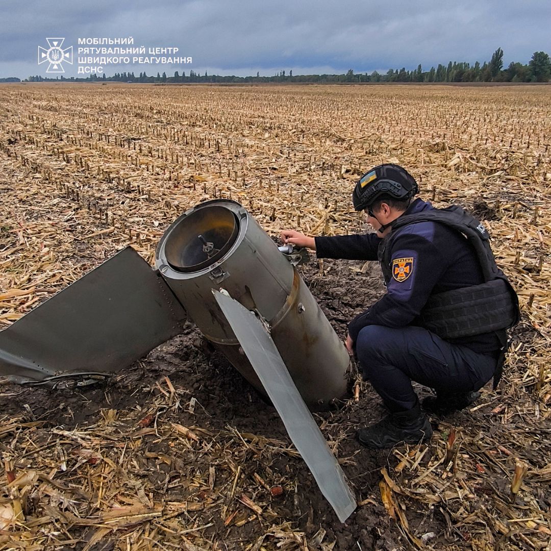 На Київщині фермер виявив залишки ракети С-300 під час польових робіт