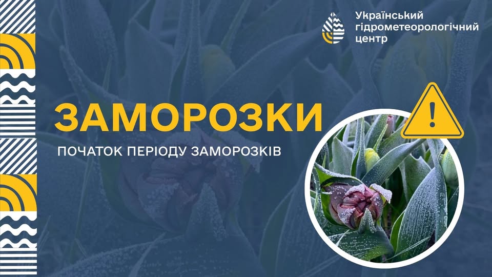 Загроза заморозків: синоптики попереджають про небезпечні погодні умови з 6 квітня