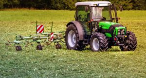 tractor, mower, pasture, meadow, agriculture, mow, harvest, grass, arable, technology, machine, nature, agricultural machine, field, work, landscape