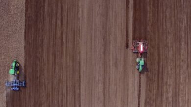 john deere 8370 r, john deere 8220, farmet, horsch pronto 6 dc, tractor, farmer, economy, farm equipment, harvest, field, tractor, tractor, tractor, tractor, tractor