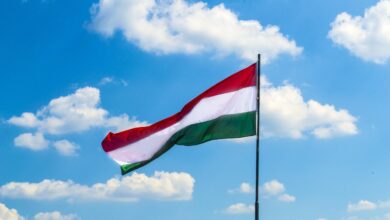flag, nature, hungary, cloud, sky, history