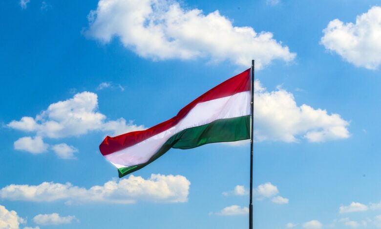 flag, nature, hungary, cloud, sky, history