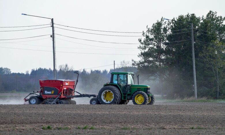 sowing, agriculture, tractor, farming, cultivation, countryside, field, seeder
