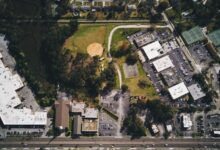 bird's eye photography of village