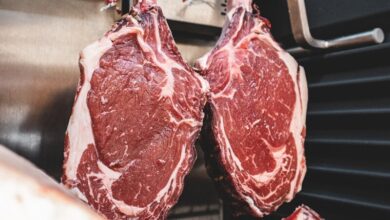 raw meat on stainless steel tray