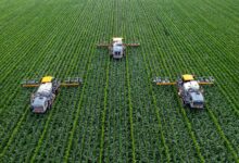 yellow and black heavy equipment on green field during daytime